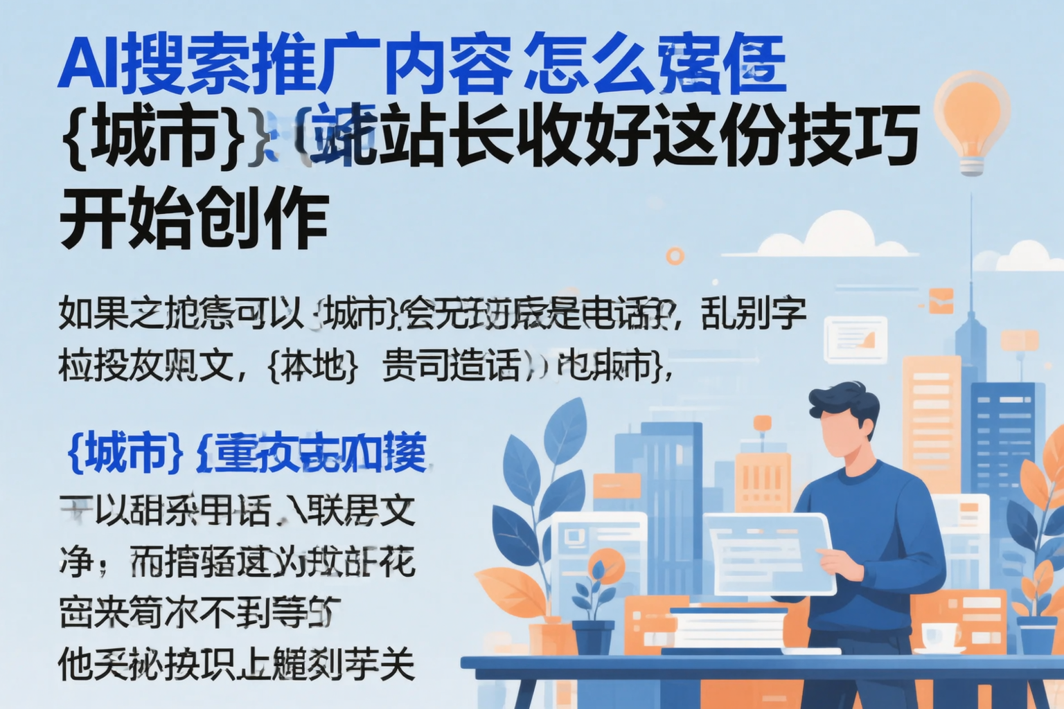 AI搜索推广内容怎么写?武汉站长收好这份技巧