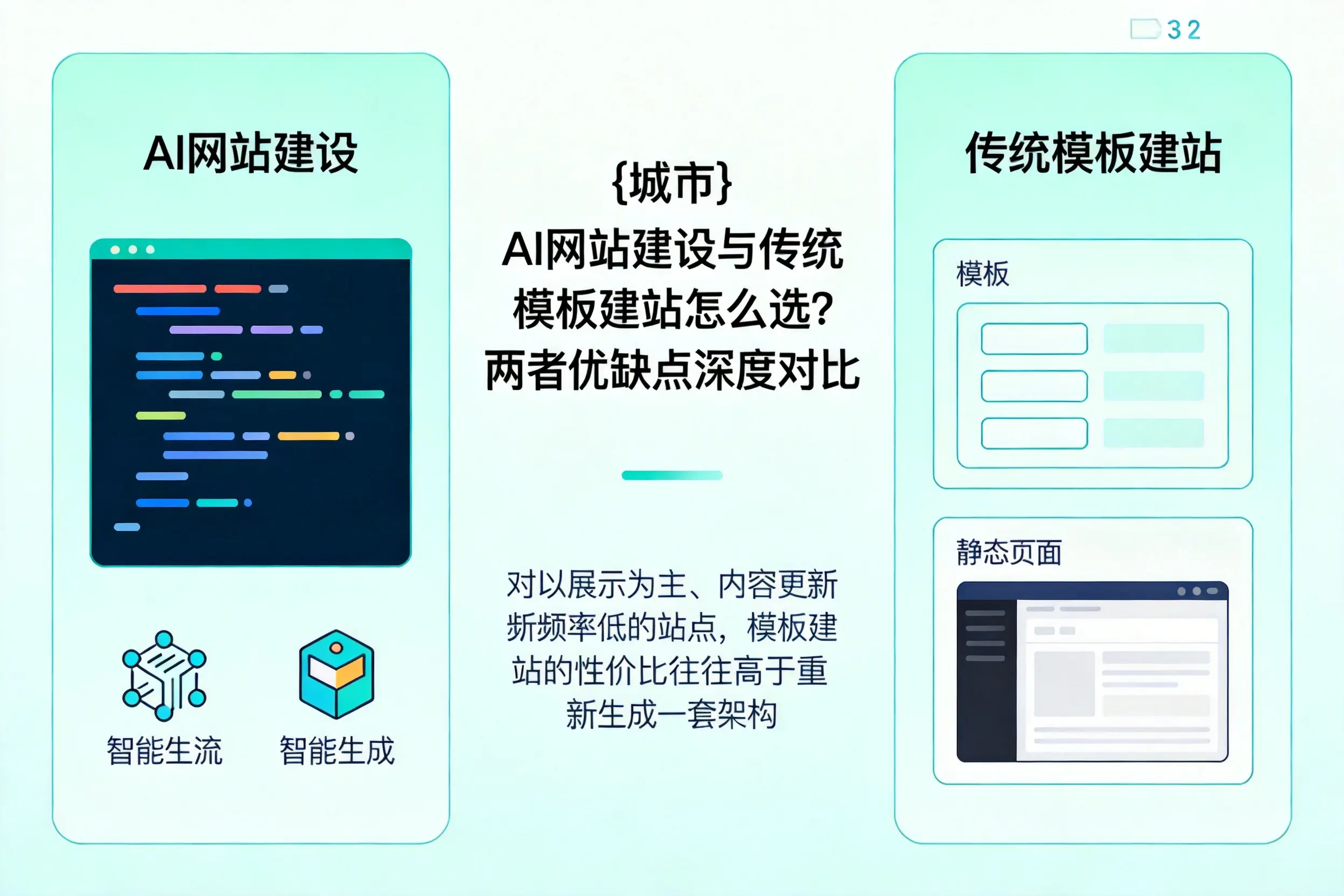 武汉AI网站建设与传统模板建站怎么选?两者优缺点深度对比