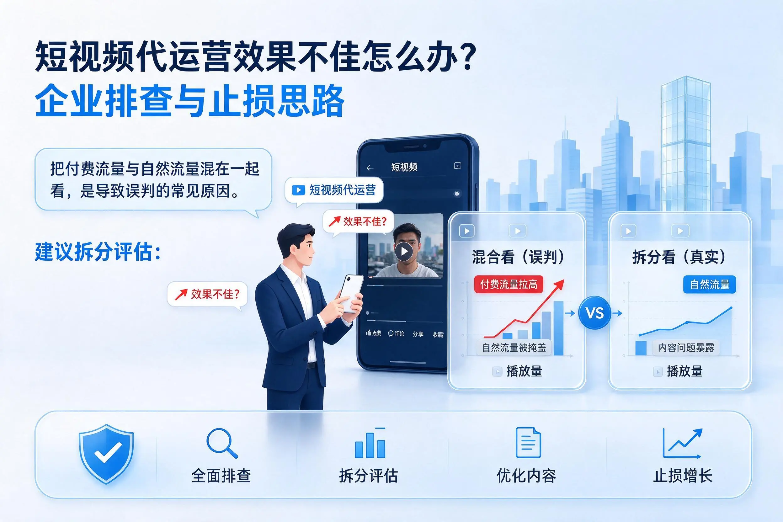 短视频代运营效果不佳怎么办？武汉企业排查与止损思路