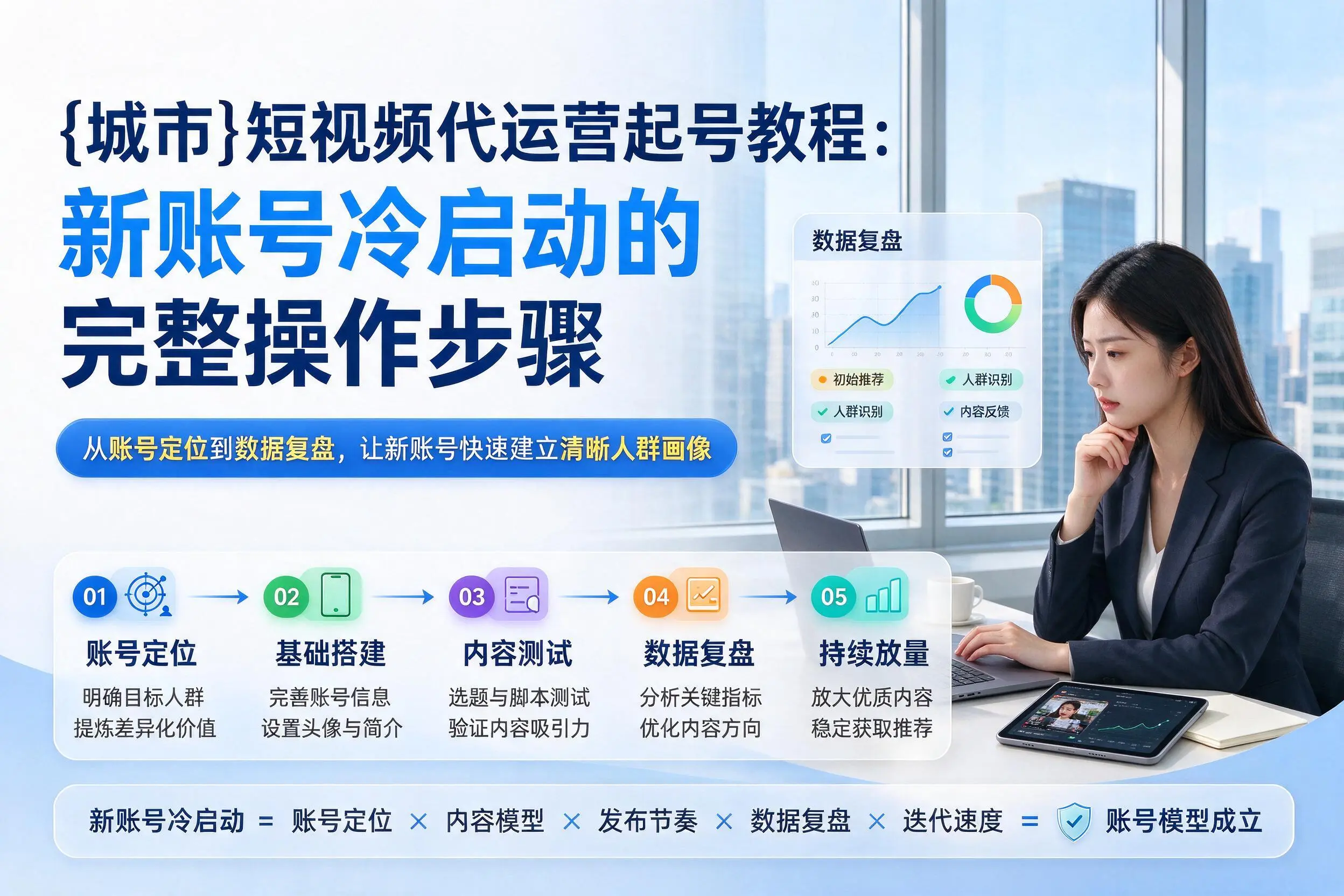 武汉短视频代运营起号教程:新账号冷启动的完整操作步骤