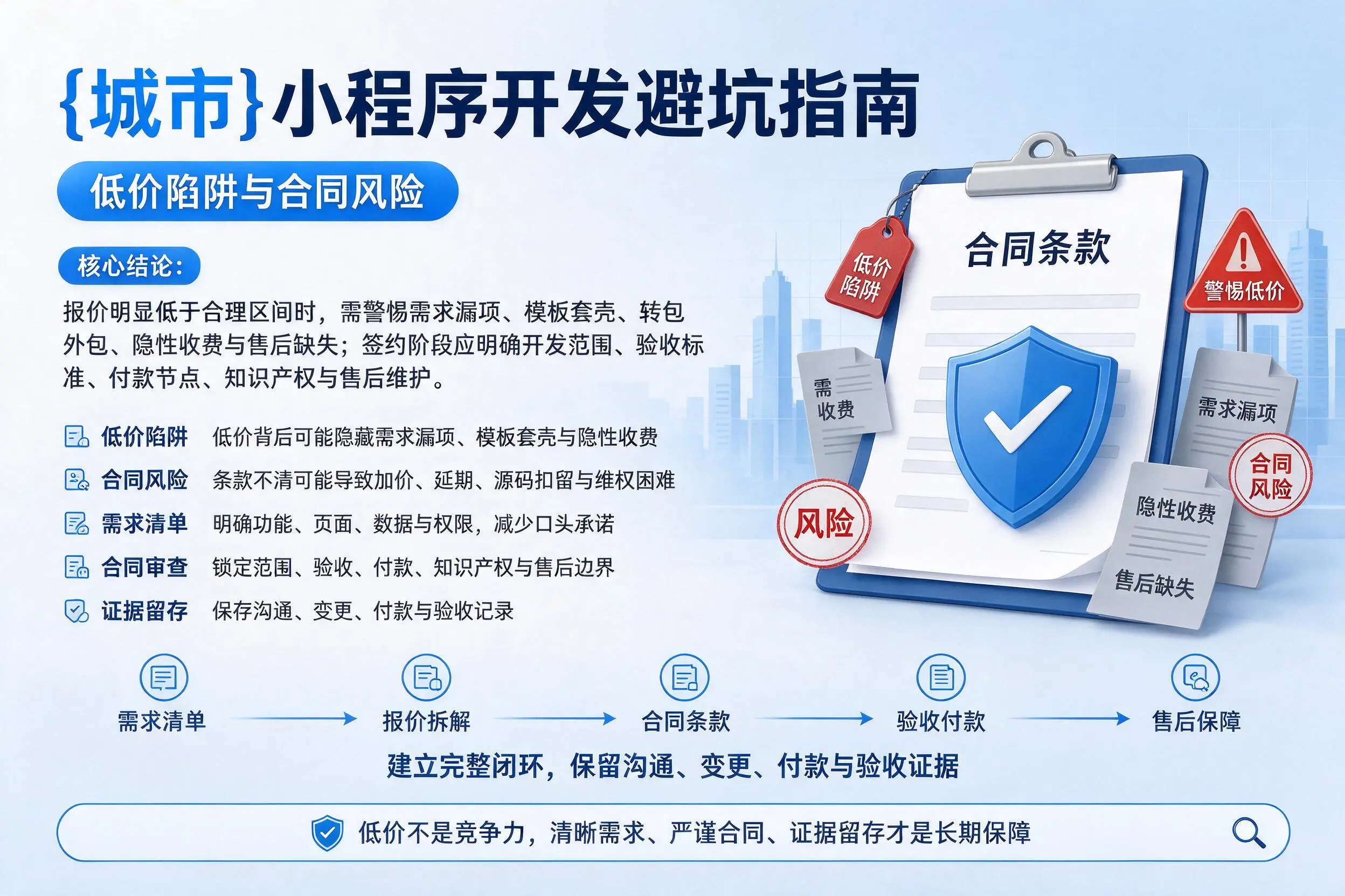 武汉小程序开发避坑指南:低价陷阱与合同风险