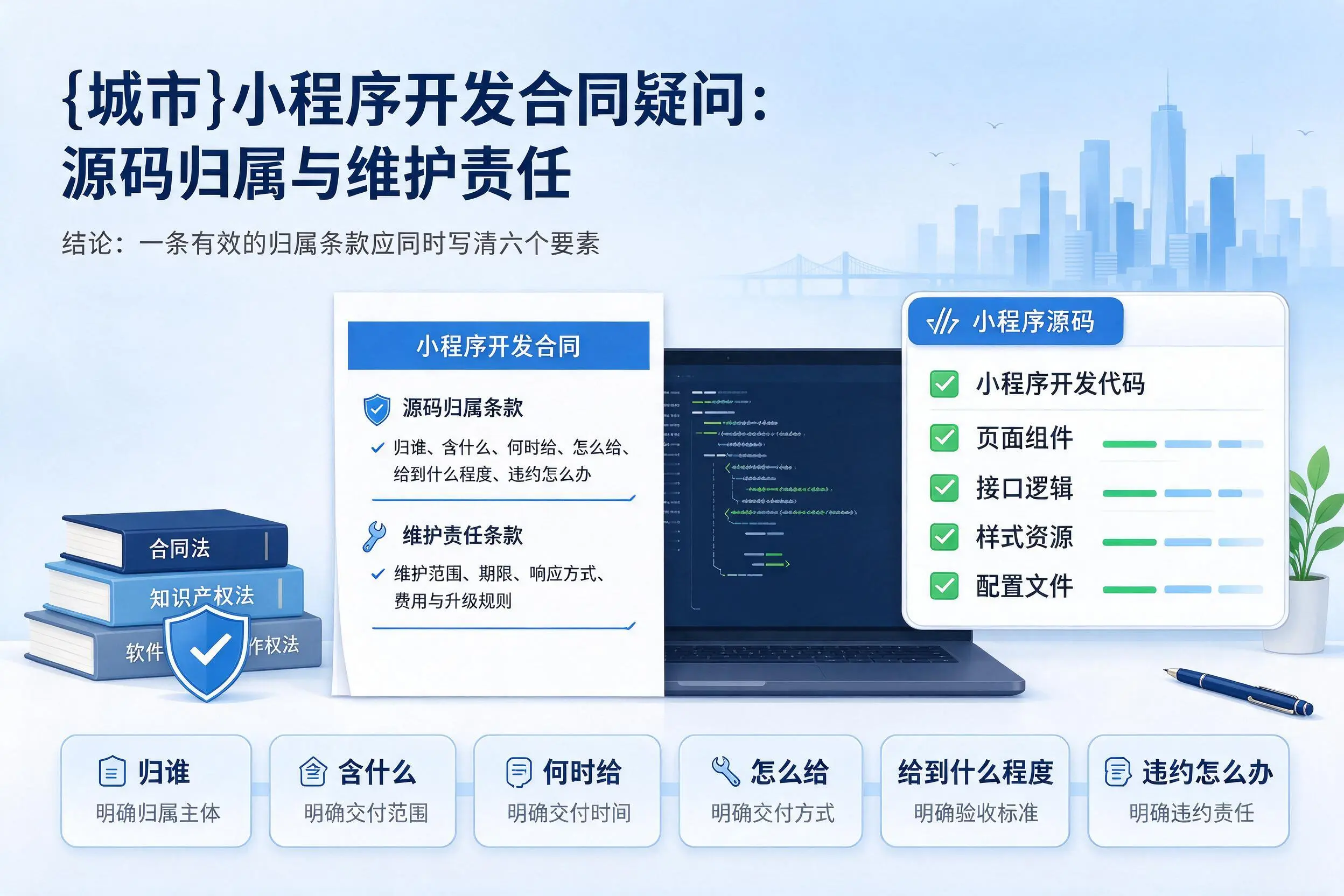 武汉小程序开发合同疑问：源码归属与维护责任