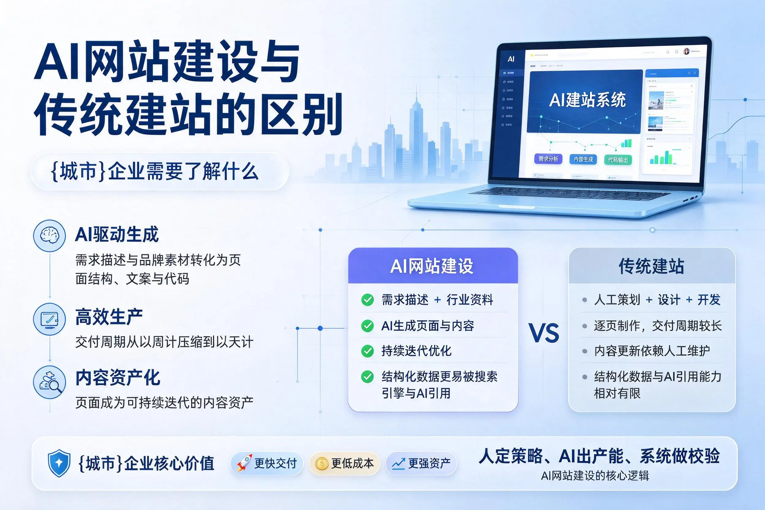 AI网站建设与传统建站的区别,武汉企业需要了解什么