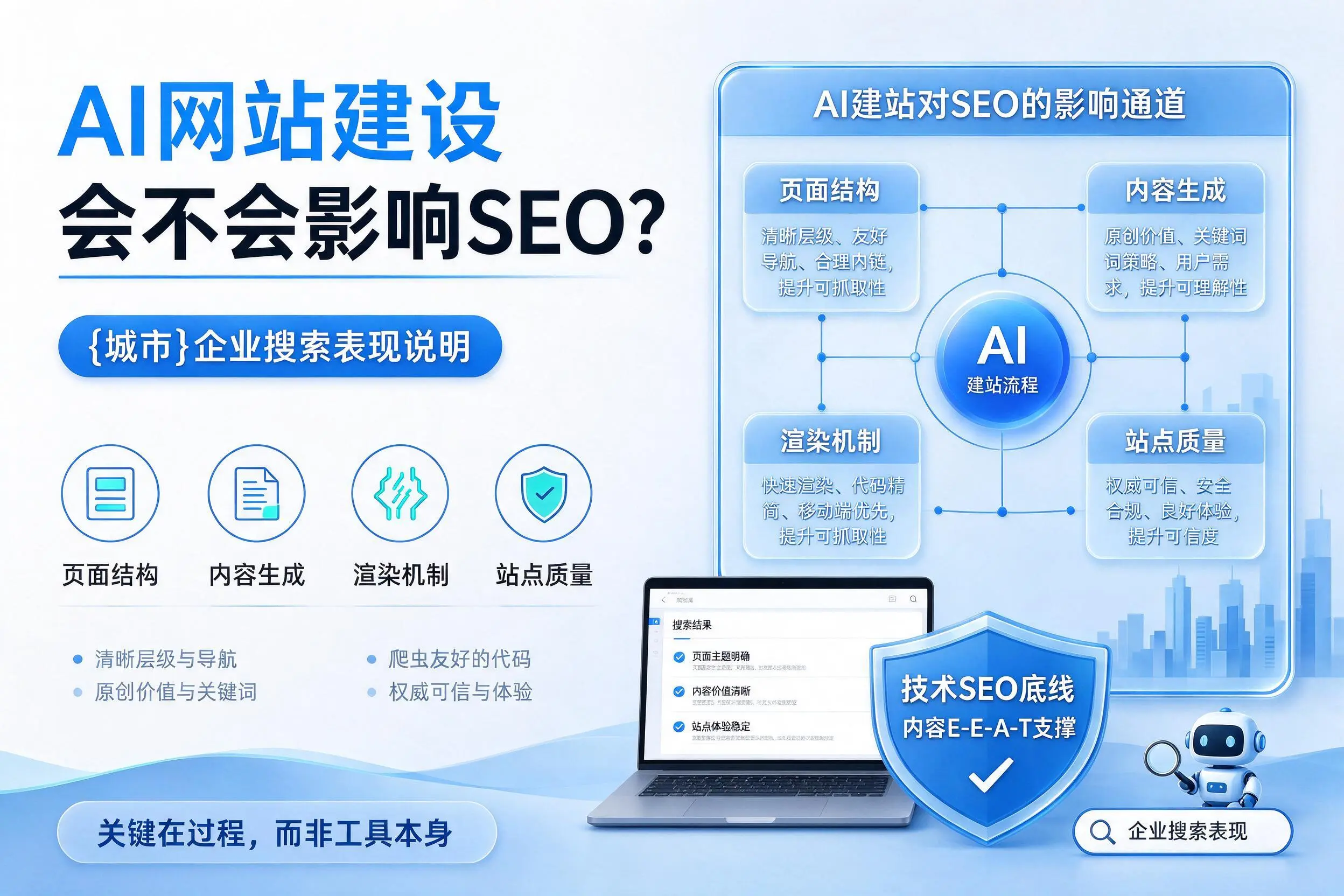 AI网站建设会不会影响SEO？武汉企业搜索表现说明