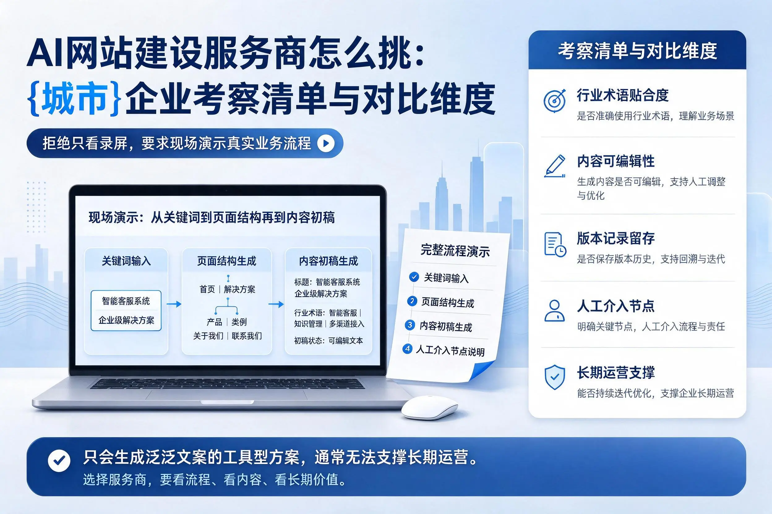 AI网站建设服务商怎么挑：武汉企业考察清单与对比维度