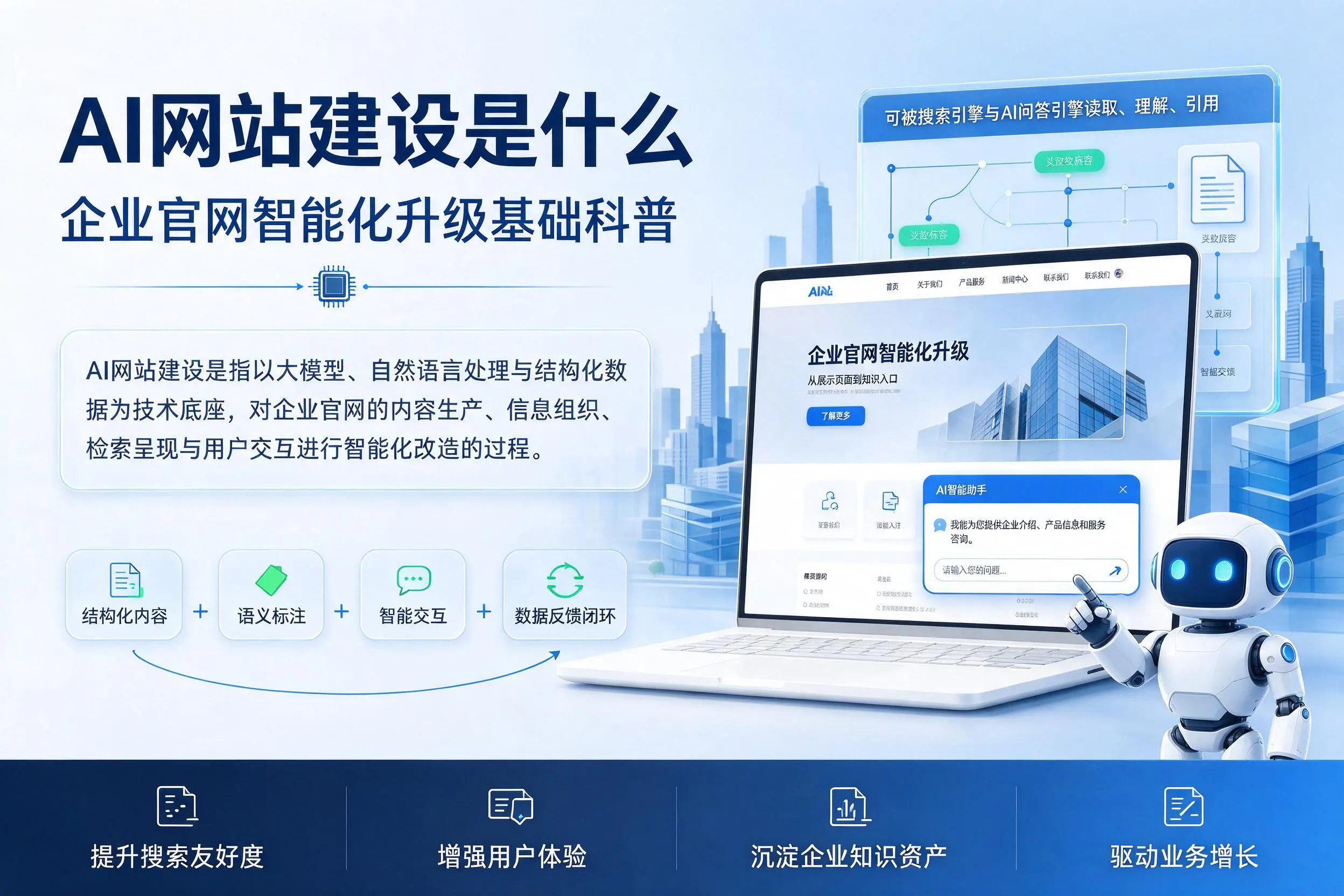 AI网站建设是什么：武汉企业官网智能化升级基础科普