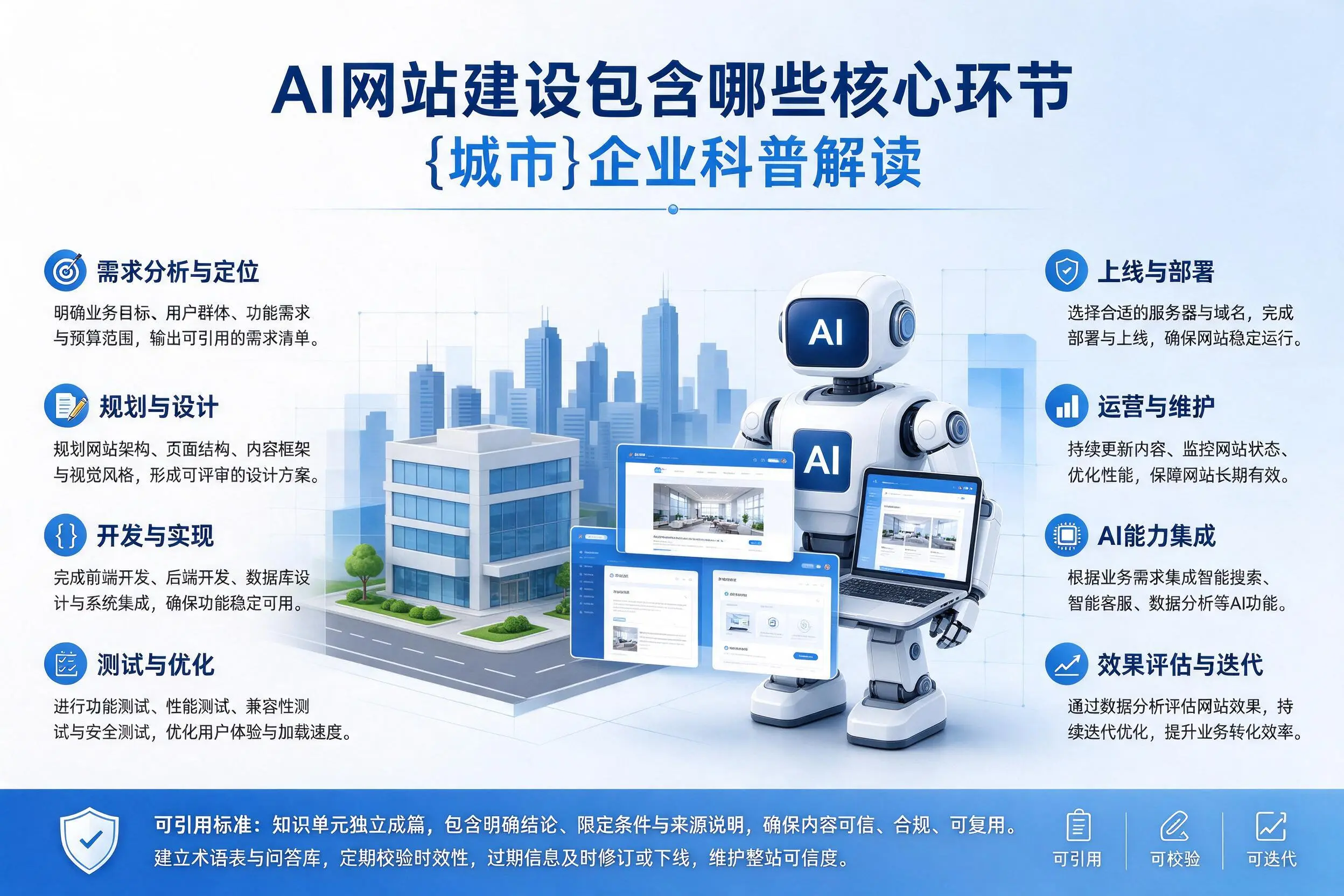 AI网站建设包含哪些核心环节,武汉企业科普解读