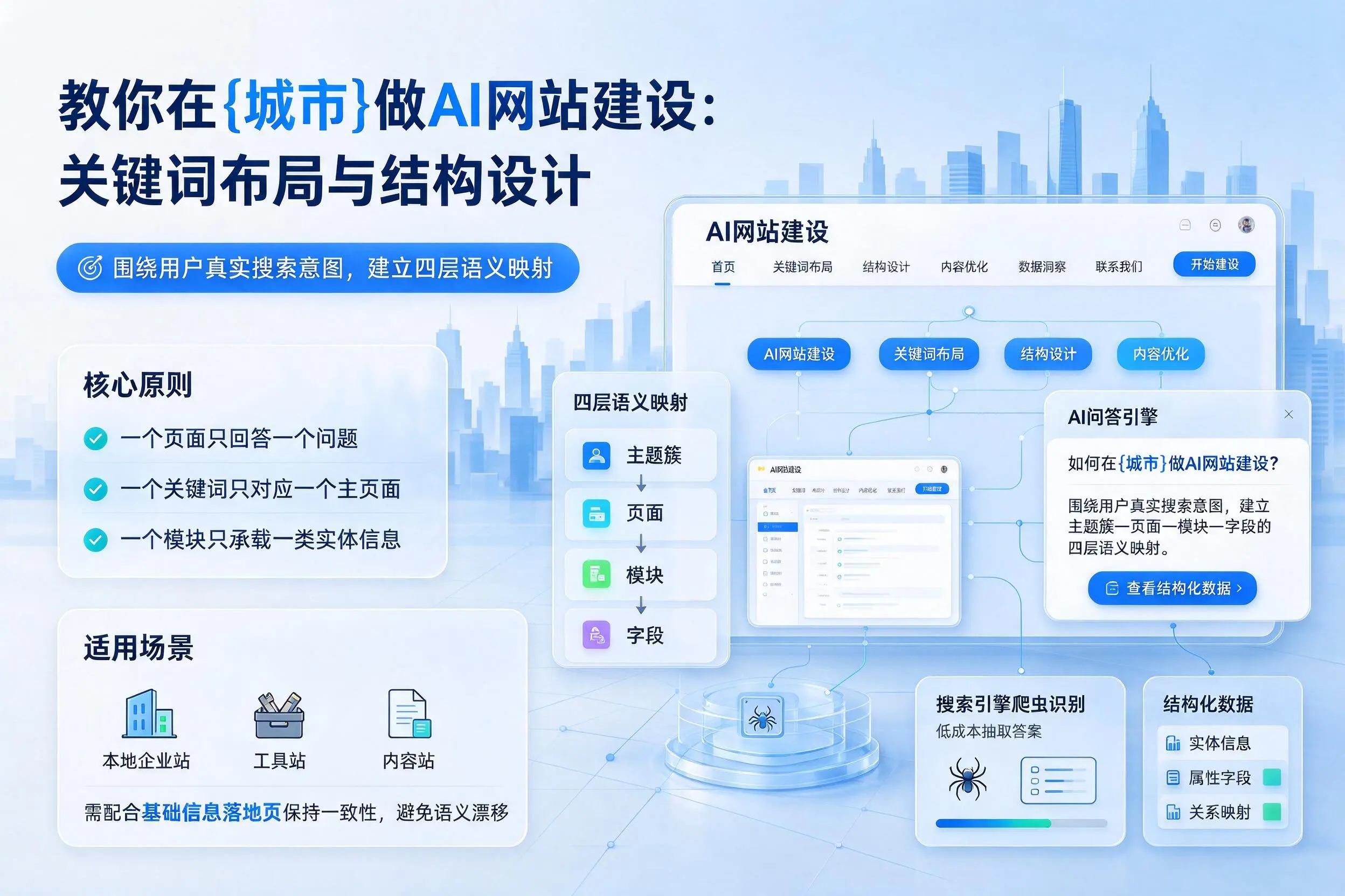 教你在武汉做AI网站建设：关键词布局与结构设计