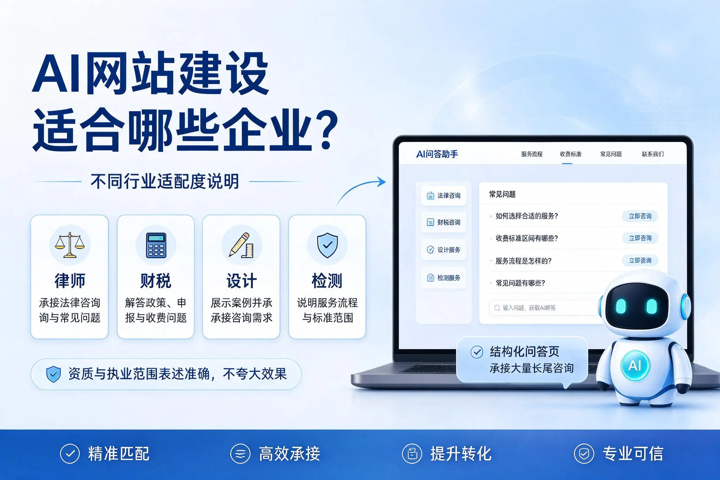 AI网站建设适合哪些企业？武汉不同行业适配度说明